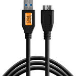 Tether Tools TetherPro USB 3.0 Male Type-A to USB 3.0 Micro-B Cable (15', Black) for the Fujifilm X-H1