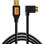 Tether Tools USB 3.0 Type-A Male to Micro-USB Right-Angle Male Cable (15', Black) for the Fujifilm GFX 50S