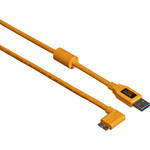 Tether Tools USB 3.0 Type-A Male to Micro-USB Right-Angle Male Cable (15', Orange) for the Fujifilm GFX 50S