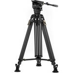 Tilta CT12 75mm Cine Fluid Head With 2-Stage One-Touch Carbon Fiber Tripod System (26.5 lb, Space Gray) for the Fujifilm GFX Eterna 55