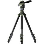Tilta Travel Video Fluid Head with 3-Stage Carbon Fiber Tripod Legs (Forest Green) for the Panasonic S1 II