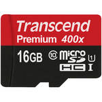 Transcend 16GB Premium microSDHC UHS-I Memory Card with SD Adapter for the Ricoh GR IV