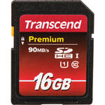 Transcend 16GB Premium UHS-I SDHC Memory Card for the Canon T6i