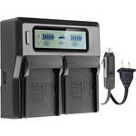 Vidpro Dual-Bay Charger with LCD for Sony NP-FW50 for the Sony RX10 IV