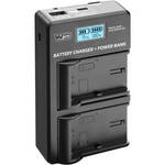 Vidpro VDL-105 Dual Bay LCD Charger with Power Bank for Panasonic DMW-BLK22 for the Panasonic S1 IIE