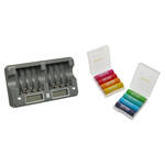 Watson 8-Bay Rapid Charger Kit with 8 Chroma AA NiMH Batteries & Cases for the Kodak FZ45