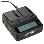 Watson Duo LCD Charger Kit with 2 Battery Adapter Plates for LP-E6 / LP-E6N for the Canon 6D MII