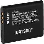 Watson LI-50B / VW-VBX090 / D-Li92 Lithium-Ion Battery Pack (3.7V, 800mAh) for the Ricoh WG-70