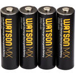 Watson MX AA NiMH Rechargeable Batteries (4-Pack, 1.2V, 2550mAh) for the Nikon A10