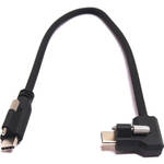 XLCS Designs Locking USB-C Right-Angle to Straight EVF Cable for PYXIS 6K (11.8