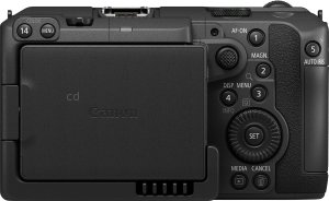 Canon C50 back view and LCD 