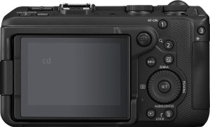 Canon R6 V back view and LCD 
