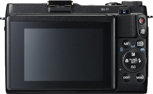 Canon G1 X II back view and LCD 