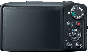Canon SX280 HS back view and LCD 