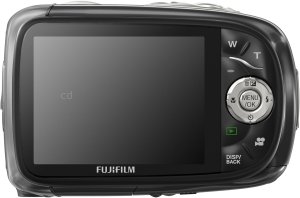 FujiFilm XP10 back view and LCD 