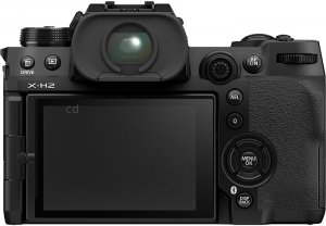 Fujifilm X-H2 back view and LCD 