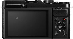 Fujifilm X-M1 back view and LCD 