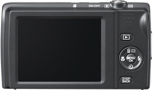 Fujifilm T500 back view and LCD 