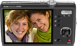 Kodak M380 back view and LCD 