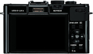 Leica D-Lux 6 back view and LCD 