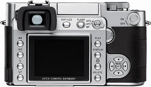 Leica Digilux 3 back view and LCD 