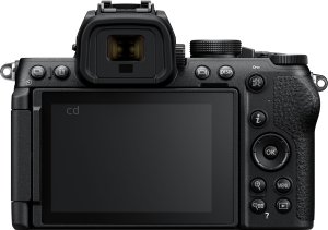 Nikon Z50 II back view and LCD 