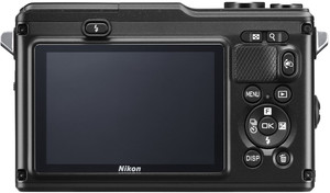 Nikon 1 AW1 back view and LCD 