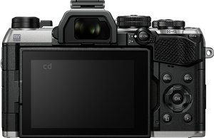 OM System OM-5 II back view and LCD 