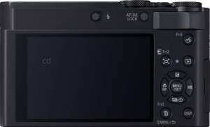 Panasonic ZS300 back view and LCD 