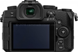 Panasonic G95 back view and LCD 