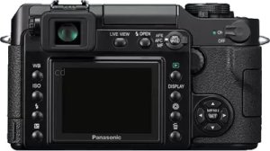 Panasonic L1 back view and LCD 