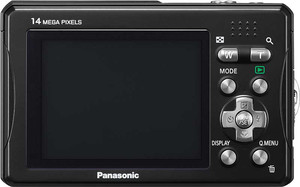 Panasonic TS10 back view and LCD 