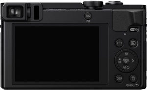 Panasonic ZS50 back view and LCD 