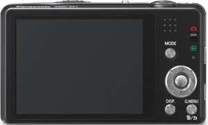 Panasonic SZ7 back view and LCD 