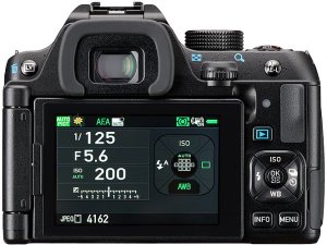 Pentax KF back view and LCD 