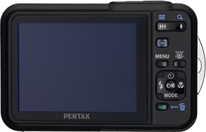 Pentax WS80 back view and LCD 