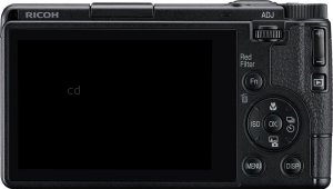 Ricoh GR IV Monochrome back view and LCD 