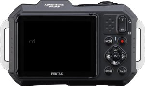 Ricoh WG-1000 back view and LCD 