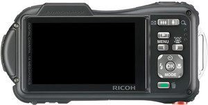 Ricoh WG-20 back view and LCD 