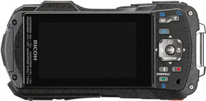 Ricoh WG-30W back view and LCD 