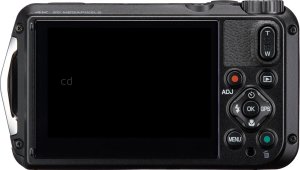 Ricoh WG-8 back view and LCD 