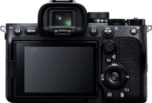 Sony A7R VI back view and LCD 