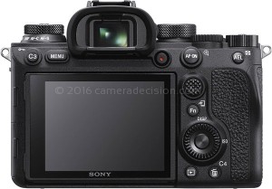 Sony A9 II back view and LCD 