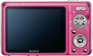 Sony W220 back view and LCD 
