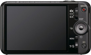 Sony WX9 back view and LCD 