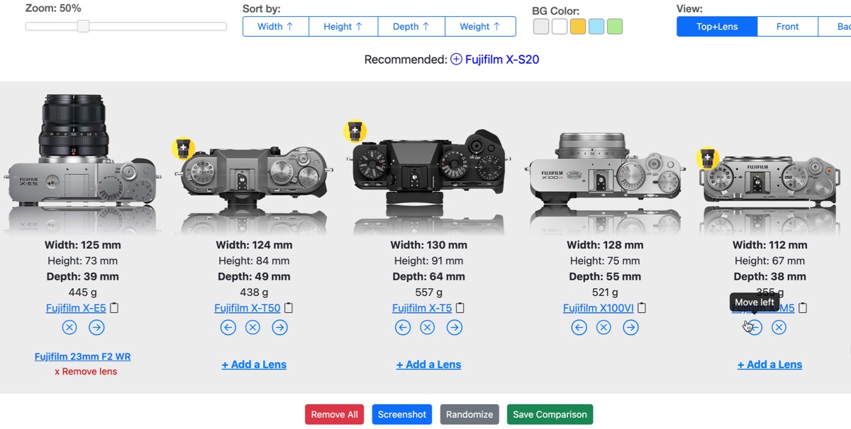 Size Comparison Tool