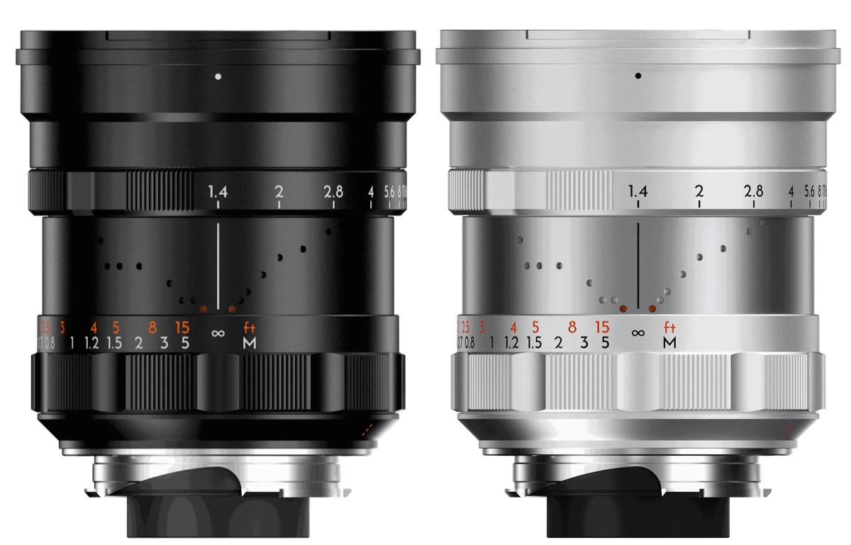 Thypoch Simera 21mm f1.4 Lens in Black and Silver Finishes