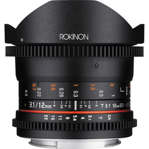 Rokinon 12mm T3.1 ED AS IF NCS UMC Cine DS Fisheye