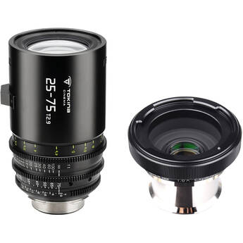 Tokina Cine ATX 25-75mm T2.9 with 1.6x PL to E Expander