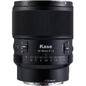 Kase 85mm F1.4 - Front View
